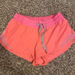 Lululemon bright pink shorts